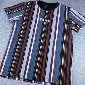 Shouthouse Cray Striped T Shirt Men's Sz Large Short‎ Sleeve Casual Tee